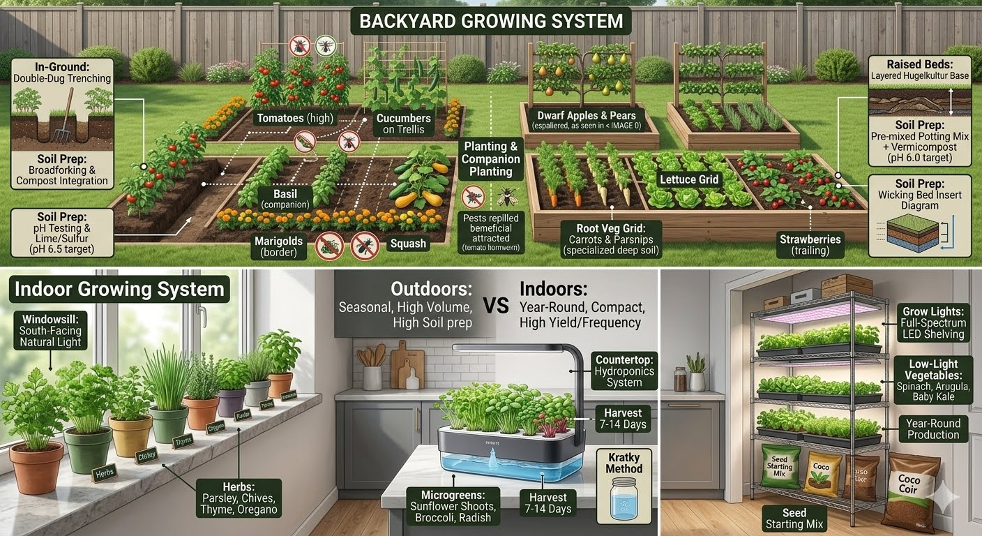 Indoor kitchen garden